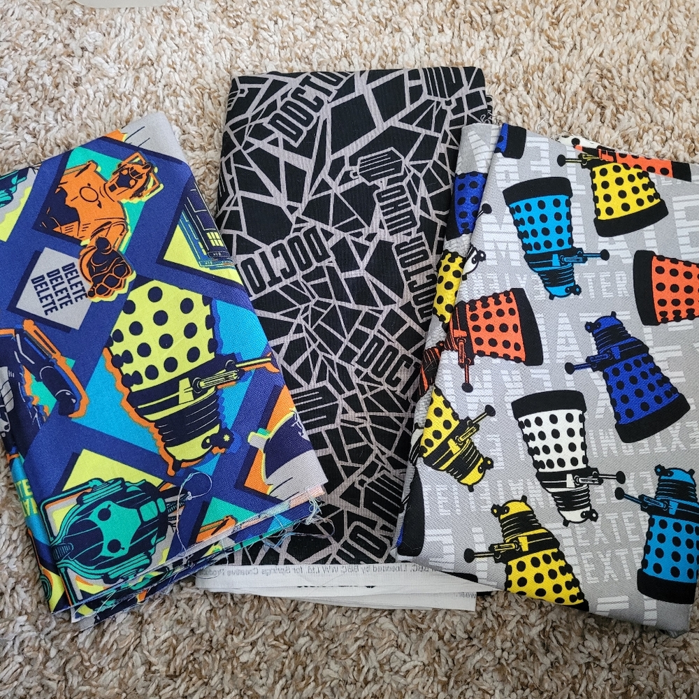 NEW Doctor Who 100% cotton Fabric